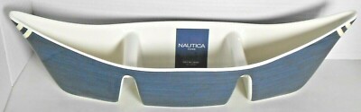 Nautica Melamine Blue Serving Tray 3 Compartment Server Bowl NWT