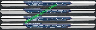 True Temper Vector .370 Parallel Tip Steel Iron Shafts Stiff Flex 95g Set of 4