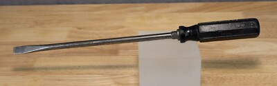 Vintage Snap On Octo Grip Large 12'' Slotted Screwdriver SD-12 Black Handle USA