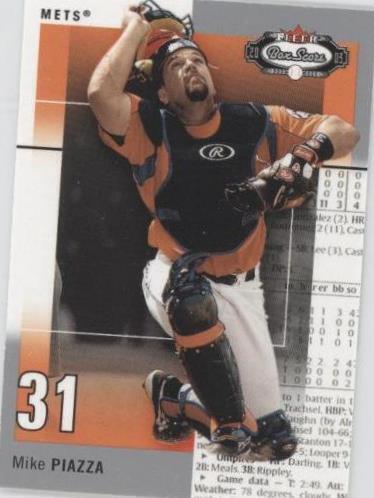 2003 Fleer Box Score - Mike Piazza #7 CM
