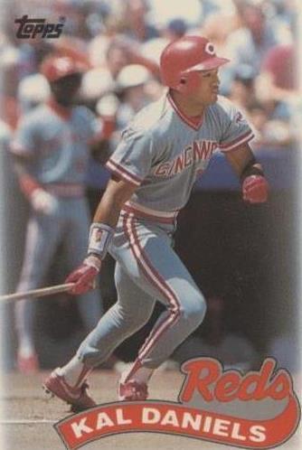1989 Topps League Leaders Minis - Kal Daniels #7