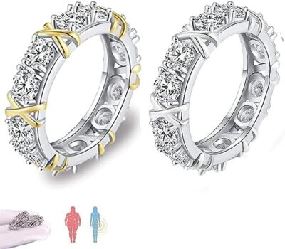 Magnetic Cross Shape Moissanite Diamond Ring