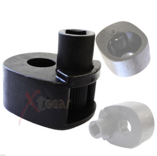 MIXPOWER 2-Piece 1" Drive Deep Impact Socket – 33mm, 6-Point CR-MO, Radius Corner Design For Axle & Wheel Nuts