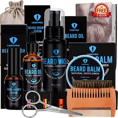 Beard Grooming Kit,Beard Kit with Beard Oil,Beard Growth Serum,Beard Wash....