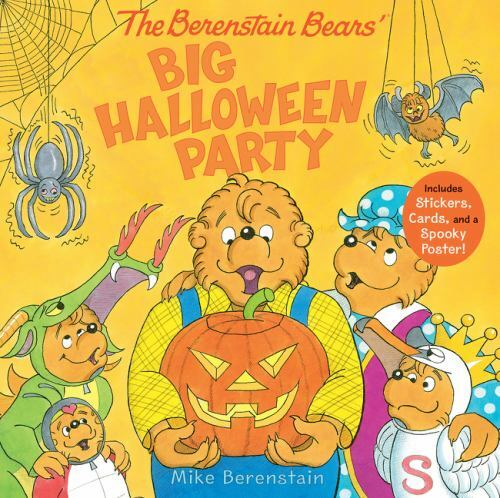 Berenstain Bears' Big Halloween Party : Includes Stickers, Cards, and a Spooky Poster! by Mike Berenstain (2021, Sticker Book)