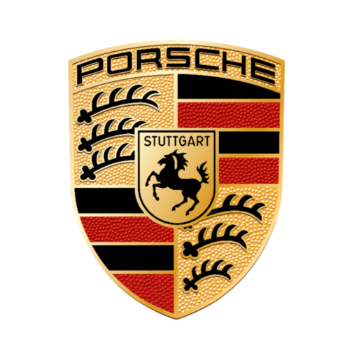 Porsche Logo Die Cut Glossy Vinyl Sticker waterproof