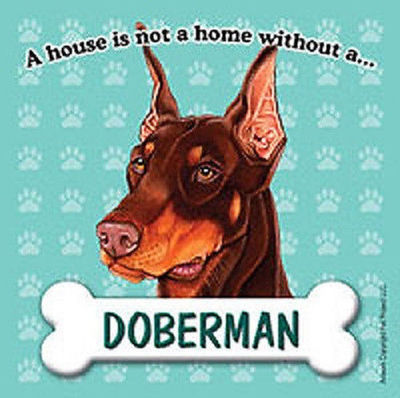 Doberman Pinscher Magnet - House Is Not A Home