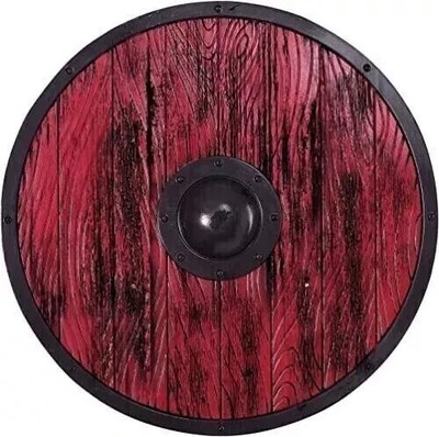 24'' Wooden shield Medieval Knight Warrior Viking Round Armor Templar Shield M