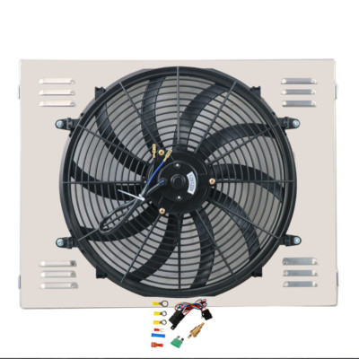 Aluminum Shroud Fan Kit Fit 1970-1979 Dodge D/W 100 150 200 300 5.2L 5.9L