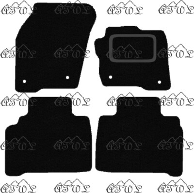 FITS FORD S MAX 2015 TO 2021 TAILORED BLACK CARPET CAR FLOOR MATS SET. (4 CLIPS)