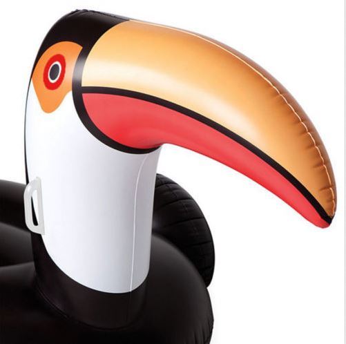 SUNNYLIFE GIANT REALLY BIG INFLATABLE TOUCAN FLOAT - NIB