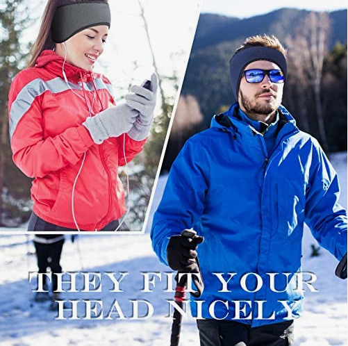 Ear Warmers Muff Headband Running Winter Fleece Ear Band Covers for Cold Weather