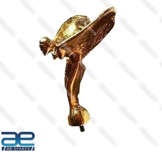 For Rolls Royce Spirit Ecstasy Phantom Car Bonnet Mascot Hood Ornament Brass