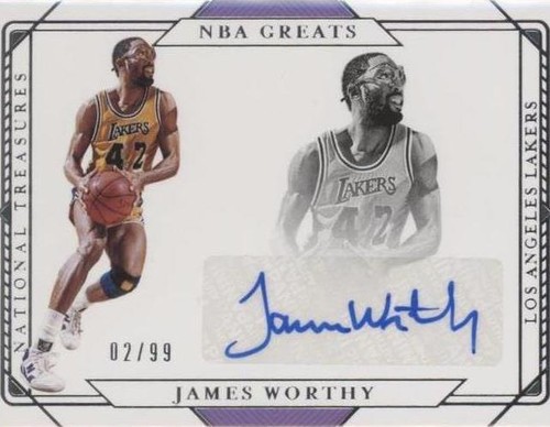2020-21 Panini National Treasures - James Worthy #GS-JWT