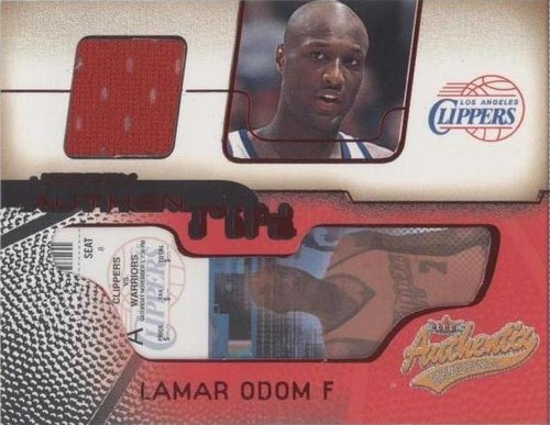 2001-02 Fleer Authentix - Lamar Odom #JA-LO