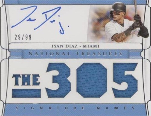 2020 Panini National Treasures - Isan Diaz #SNA-ID