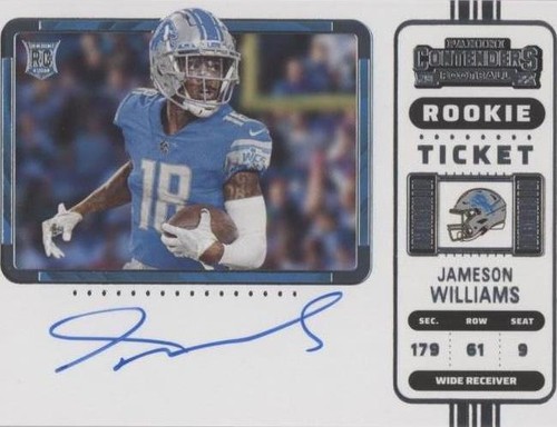 2022 Panini Contenders Jameson Williams #124