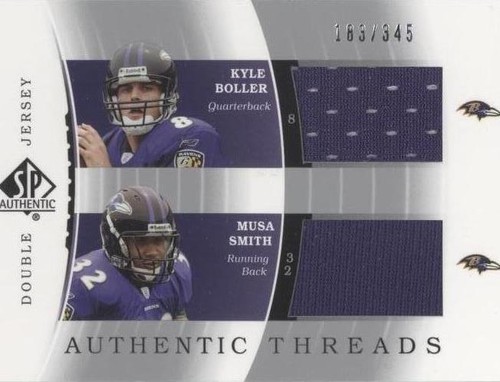 2003 SP Authentic Kyle Boller Musa Smith #DJC-KB/MS