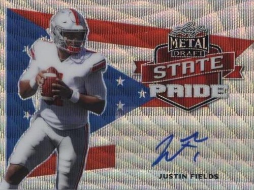 2021 Leaf Metal Draft Justin Fields #SP-JF1