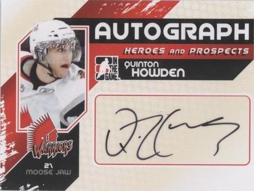 2010-11 In the Game Heroes and Prospects - Quinton Howden #A-QH