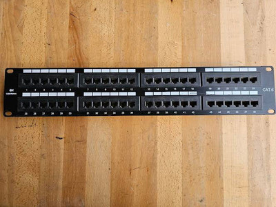 Cable Matters 180012-CAT6 Rackmount or Wallmount 48-port Cat6 Rj45 Patch Panel