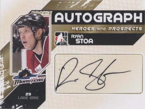 2010-11 In the Game Heroes and Prospects - Ryan Stoa #A-RS
