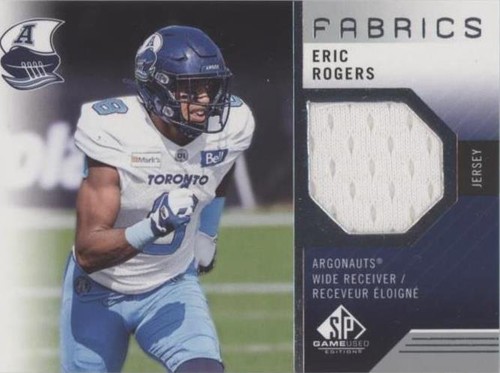 2021 SP Game Used Edition CFL Eric Rogers #ER