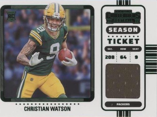 2022 Panini Contenders Christian Watson #RSV-CWA