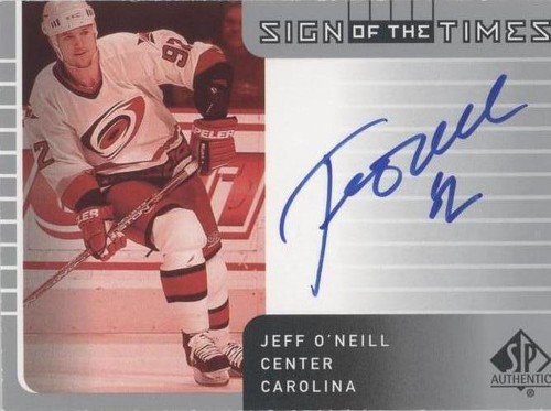 2001-02 SP Authentic - Jeff O'Neill #JN