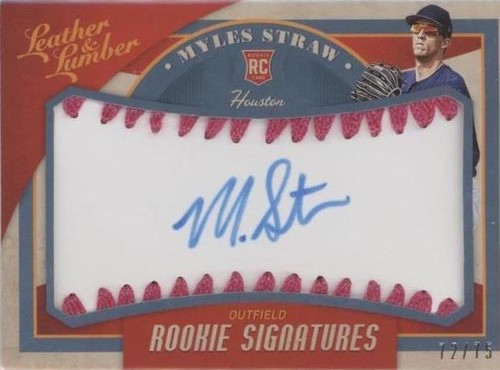 2019 Panini Leather & Lumber - Myles Straw #148