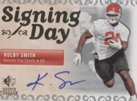 2007 SP Rookie Threads Kolby Smith #SDA-KS
