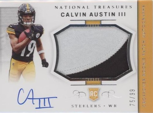 2022 Panini National Treasures Calvin Austin III #CRPA-CA