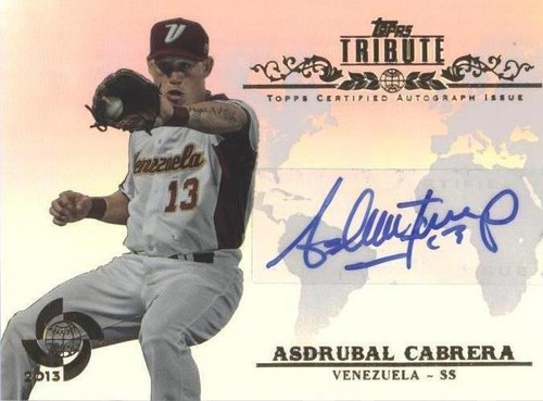 2013 Topps Tribute WBC - Asdrubal Cabrera #WTA-AC