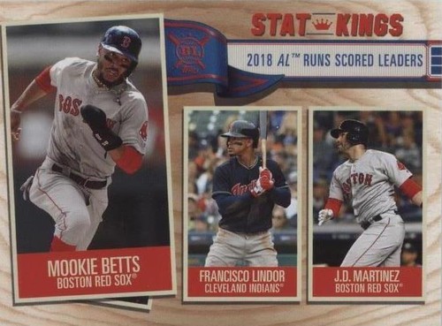 2019 Topps Big League - Francisco Lindor J.D. Martinez Mookie Betts #347