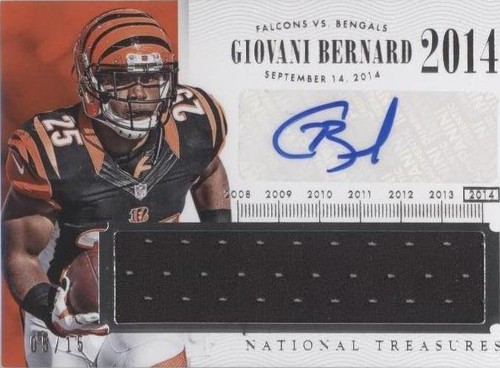 2014 Panini National Treasures Giovani Bernard #TNM-GB