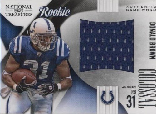 2009 Playoff National Treasures Donald Brown #22