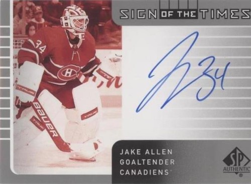 2021-22 SP Authentic - Jake Allen #SOTT1-JA
