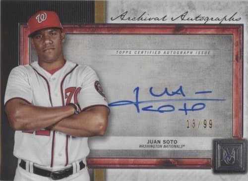 2020 Topps Museum Collection - Juan Soto #AA-JSO