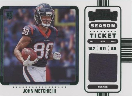 2022 Panini Contenders John Metchie III #RSV-JME