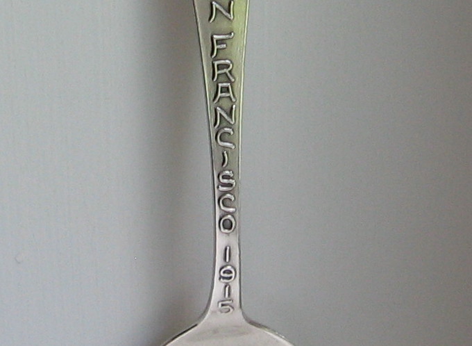 Sterling Silver 1915 San Francisco Exposition Tower of Jewels Souvenir Spoon