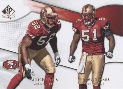 2009 SP Authentic Patrick Willis Takeo Spikes #141