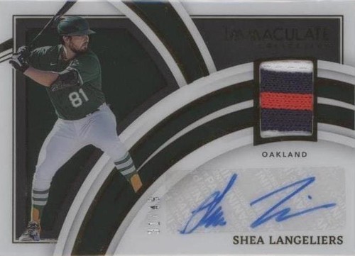 2022 Panini Immaculate Collection - Shea Langeliers #CIMS-SL