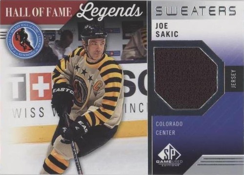 2021-22 Upper Deck SP Game Used - Joe Sakic #HOF-JS