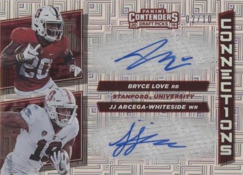 2019 Panini Contenders Draft Picks Bryce Love J.J. Arcega-Whiteside #16