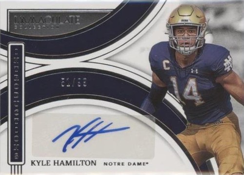 2022 Panini Immaculate Collection Collegiate Kyle Hamilton #II-KHA
