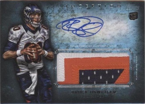 2012 Topps Inception Brock Osweiler #AJP-BO