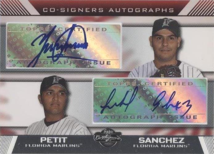 2007 Topps Co-Signers - Anibal Sanchez Yusmeiro Petit #CS-PS