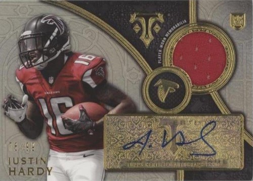 2015 Topps Triple Threads Justin Hardy #TTRAR-JHA