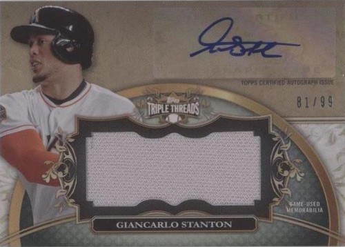 2013 Topps Triple Threads - Giancarlo Stanton #UAJR-GS