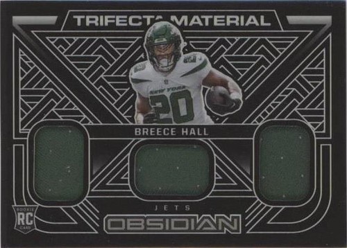 2022 Panini Obsidian Breece Hall #TFM-BHA